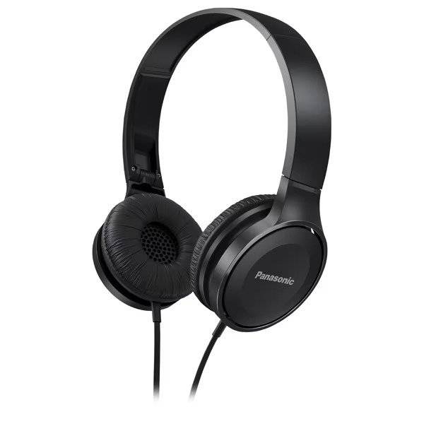 Casti PANASONIC RP-HF100E-K, Cu Fir, On-Ear, negru