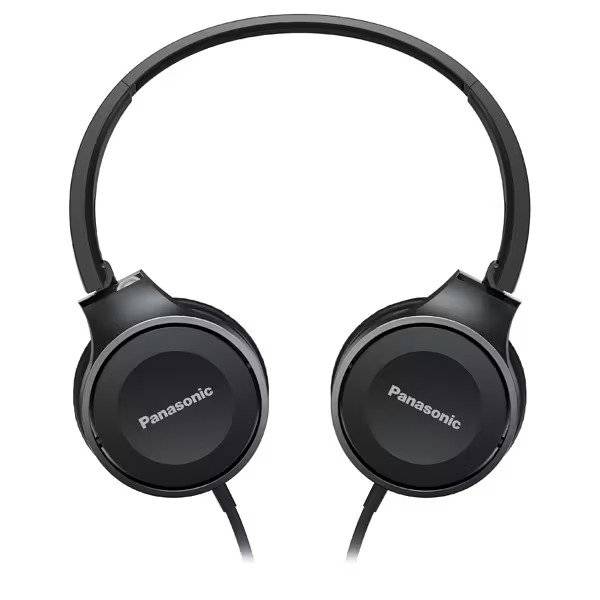 Casti PANASONIC RP-HF100E-K, Cu Fir, On-Ear, negru