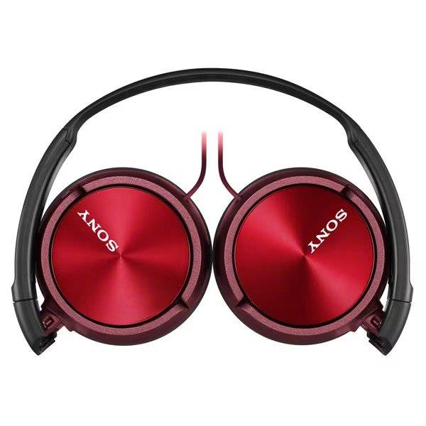 Casti SONY MDR-ZX310APR, Cu Fir, On-Ear, Microfon, roșu